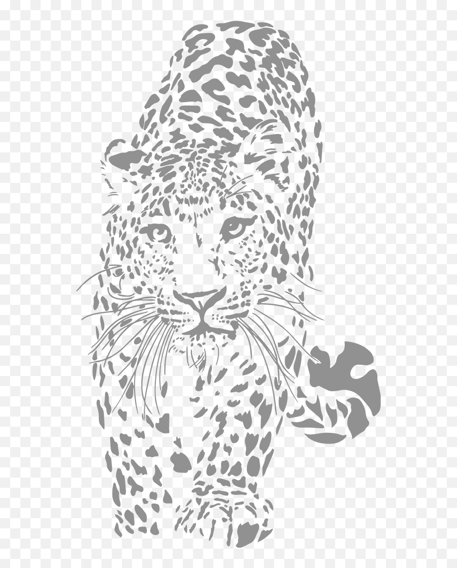 Leopard Print Png - Leopard Clip Art Outline Emoji,Leopard Print Clipart