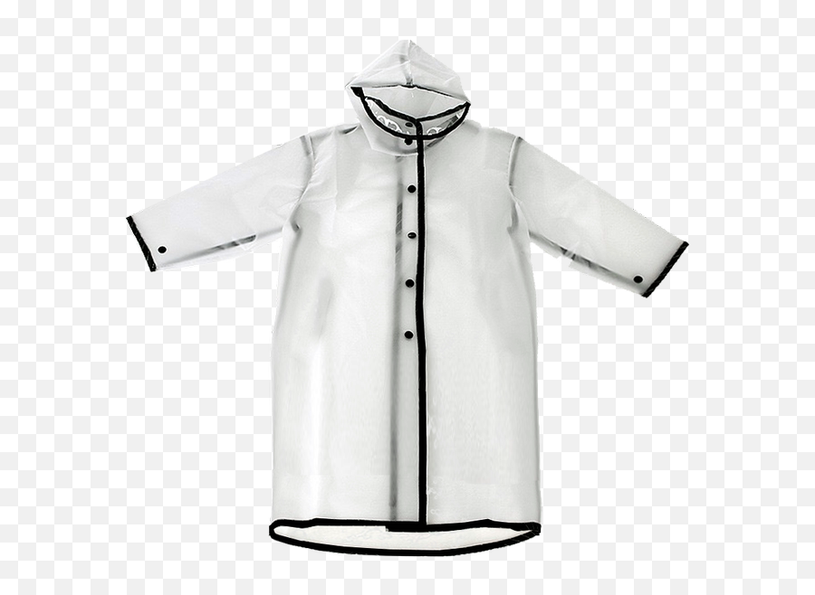 Transparent Raincoat Song Qians - Long Sleeve Emoji,Transparent Raincoat