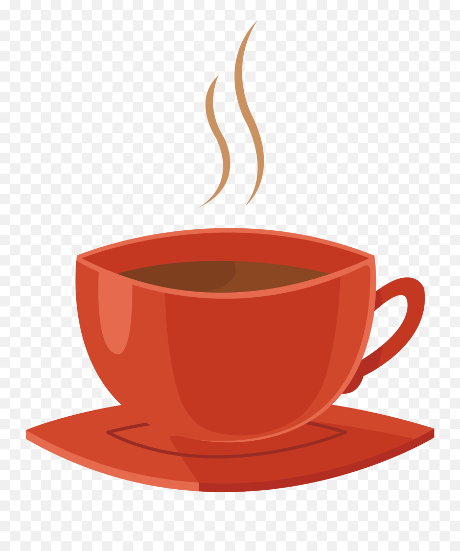 Coffee Cup - Vector Red Cup Of Coffee Png Download 1875 Saucer Emoji,Coffee Png