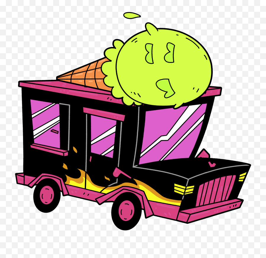 Deadly Ice Cream Truck Driverus Deadlius - Toejam U0026 Earl Sundae Driver Logo Png Emoji,Ice Cream Truck Clipart