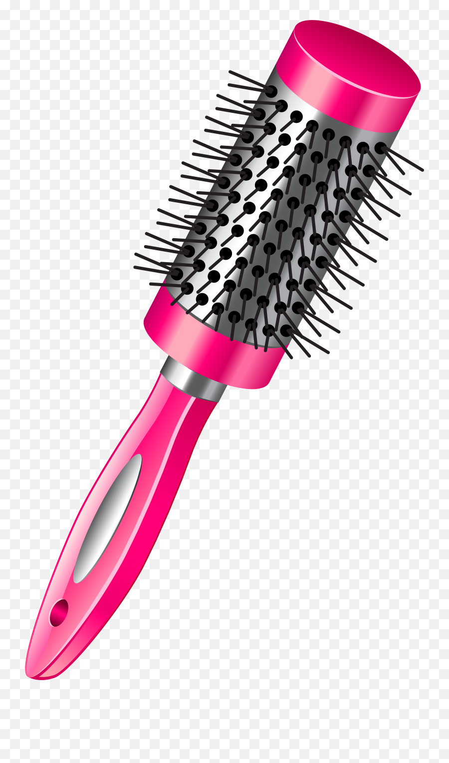 Hairbrush Clipart Comb Brush Hairbrush Comb Brush - Transparent Background Hairbrush Png Emoji,Brush Png