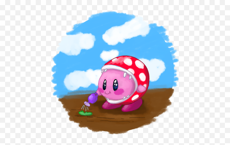 Ion - Commissions Open Piranha Plant Kirby Growing A Emoji,Piranha Plant Png