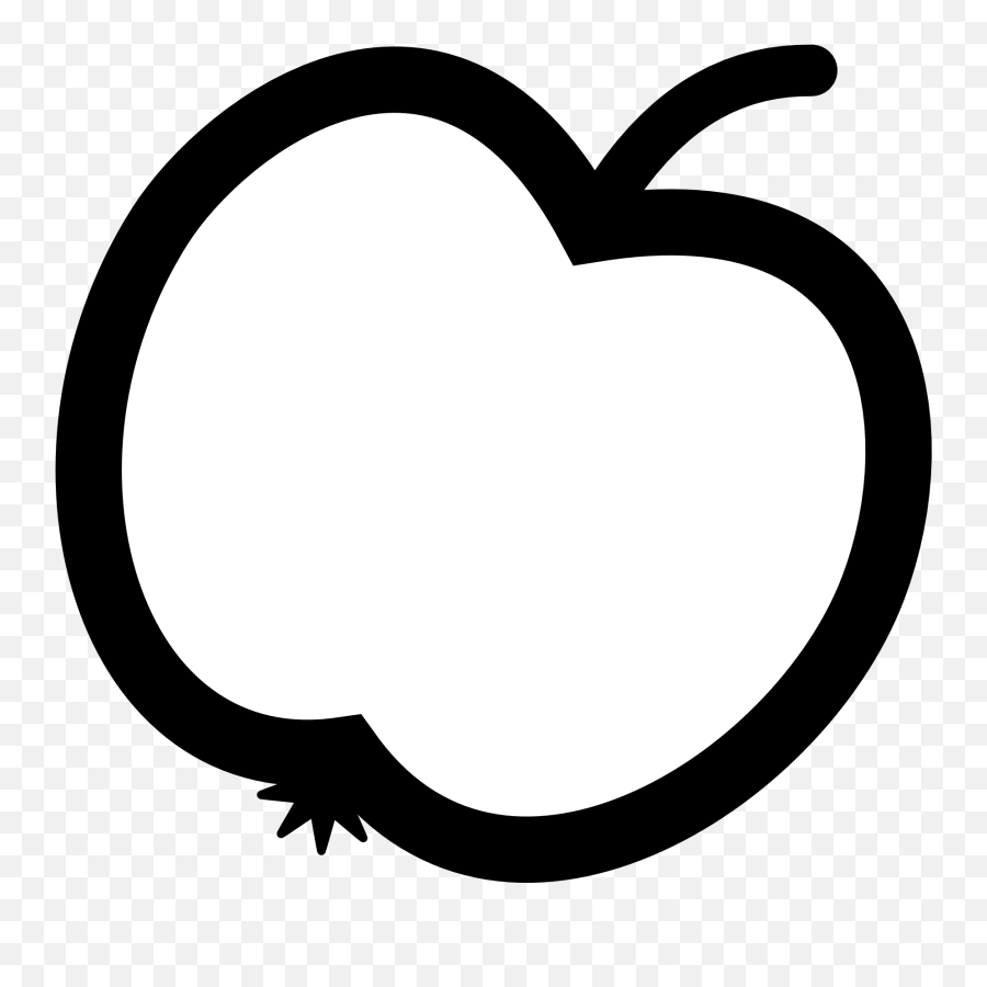 Best Black And White Apple Clip Art 14464 - Clipartioncom Emoji,Pacifier Clipart Black And White