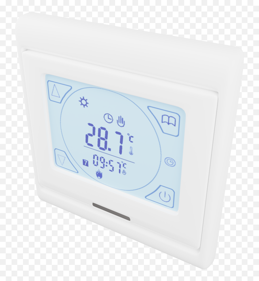 Download Hd Thermostat With Touchscreen And Weekly Emoji,Thermostat Png