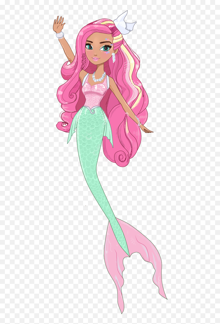 Cartoon Png Transparent Mermaid - Mermaid Emoji,Mermaid Png