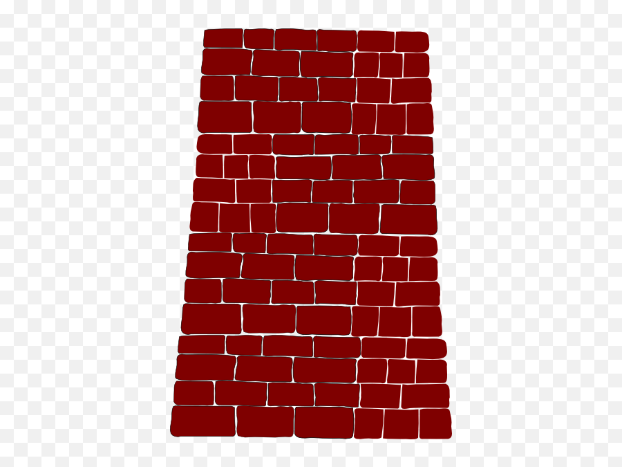 Red Brick Wall Clip Art At Clker - Vertical Emoji,Brick Wall Clipart