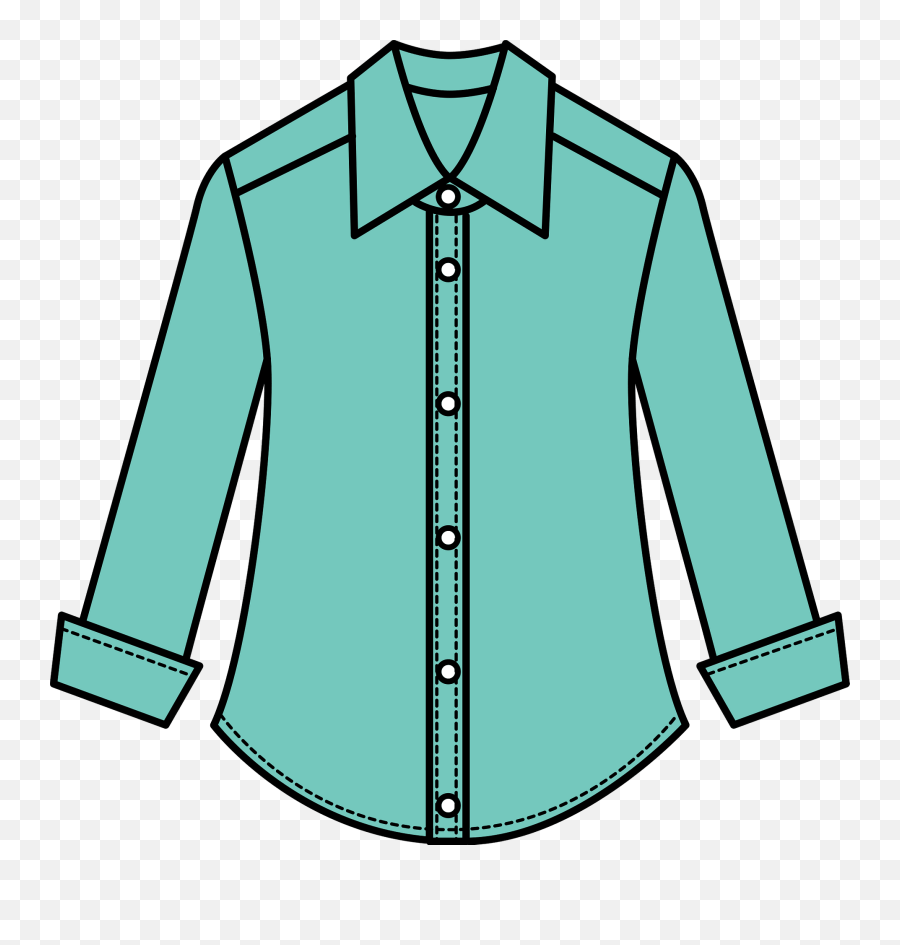 Green Shirt Clipart - Long Sleeve Emoji,Shirt Clipart