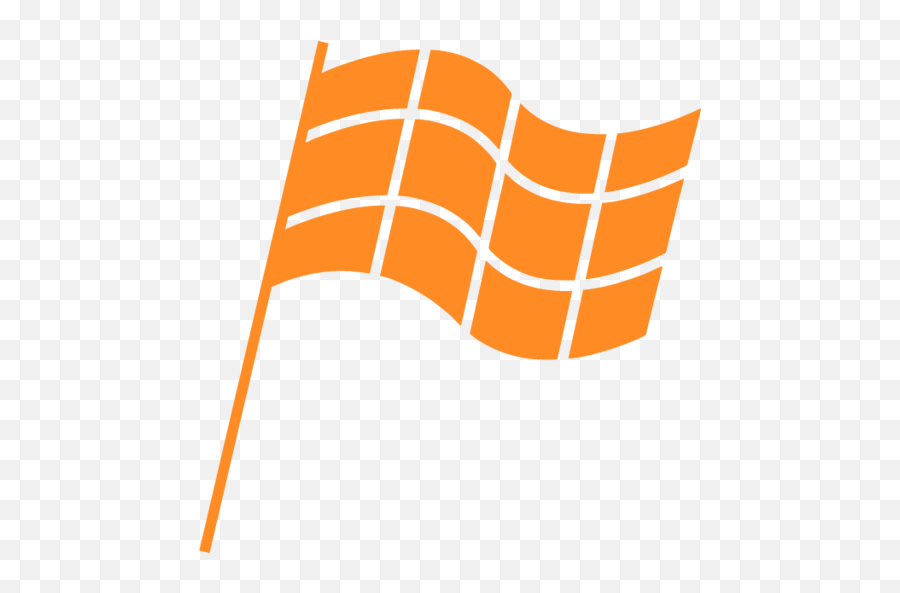 Download Hd Checker Flag - Orange Checkered Flag Icon Emoji,Checkered Flags Clipart