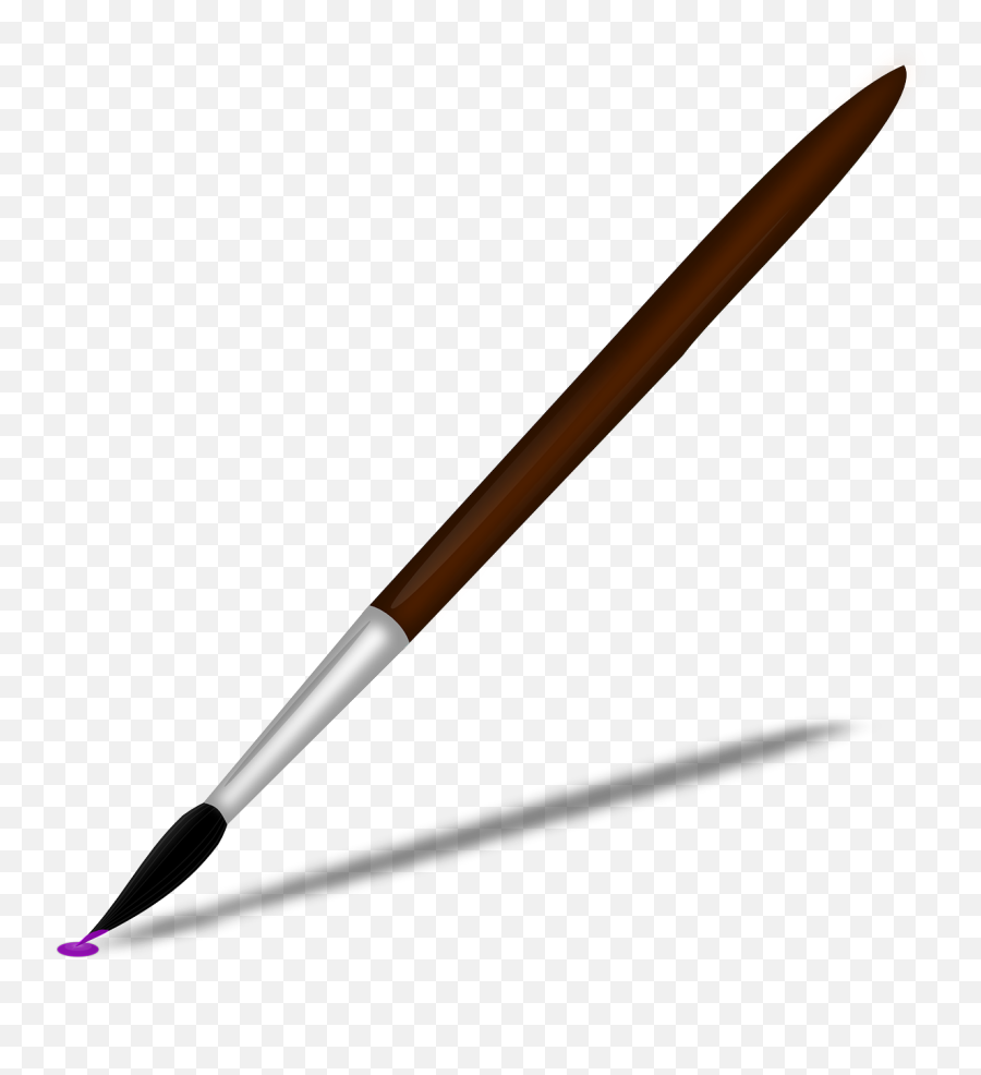 Paintbrush Paint Brush Clip Art The - Art Brush Vector Png Emoji,Paintbrush Clipart