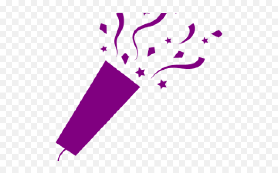 Confetti Clipart Purple - Gif Of Green Confetti Png Trumpet With Confetti Images Png Emoji,Confetti Png