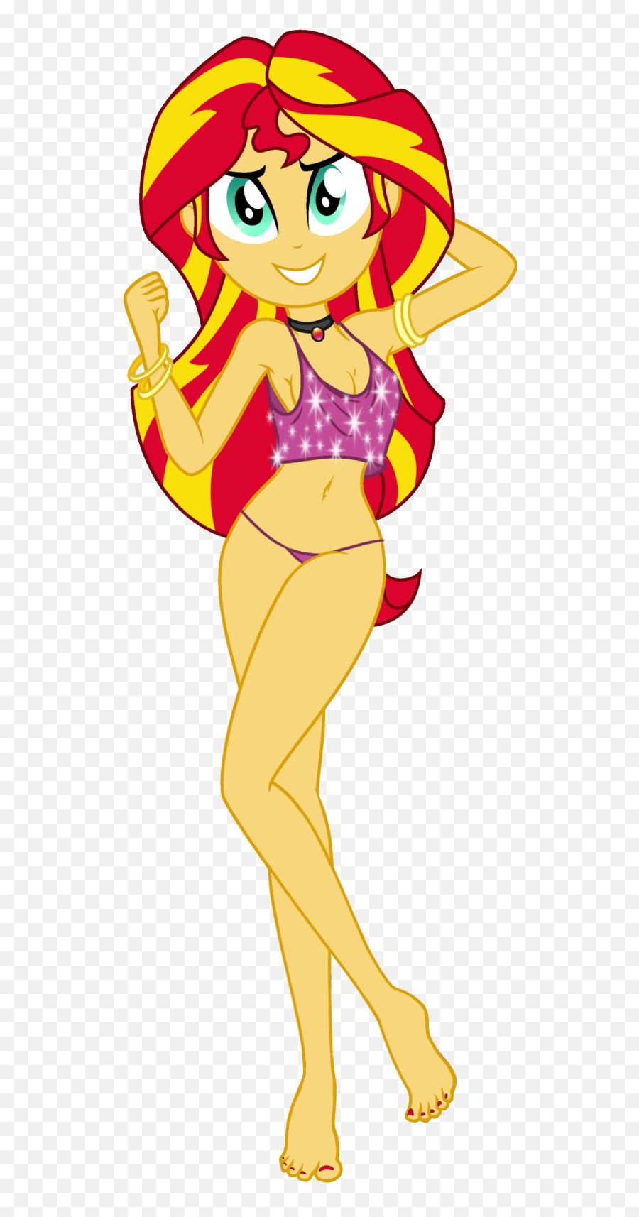 Sunset Shimmer Belly Dancer - Mlp Eg Sunset Shimmer Thong Emoji,Ampersand Clipart