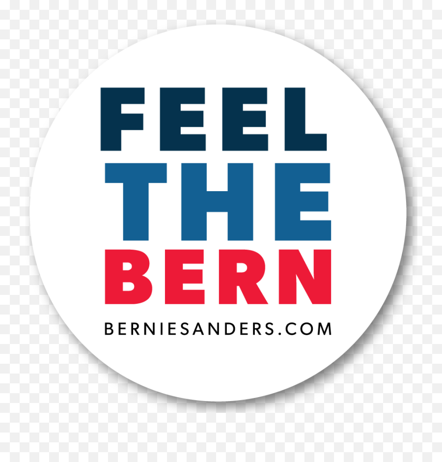 Feel The Bern Sticker - Language Emoji,Bernie Sanders Logo
