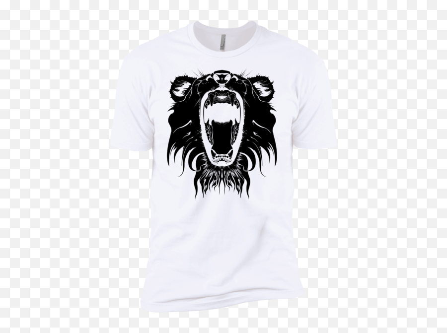 Download Hd Angry Lion - Tshirt Transparent Png Image Emoji,Lion Logo Shirt