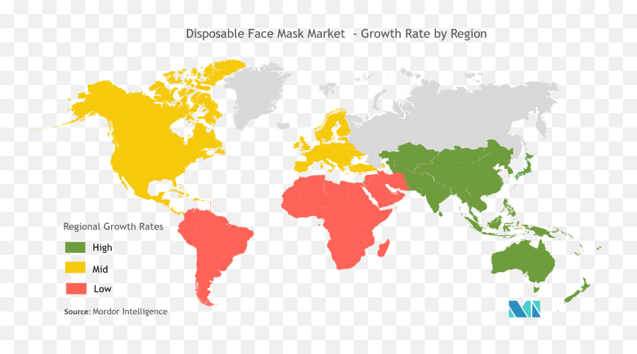 Disposable Face Mask Market - Growth Trends And Forecasts Global Distribution Of Seasonal Affective Disorder Emoji,Face Mask Png