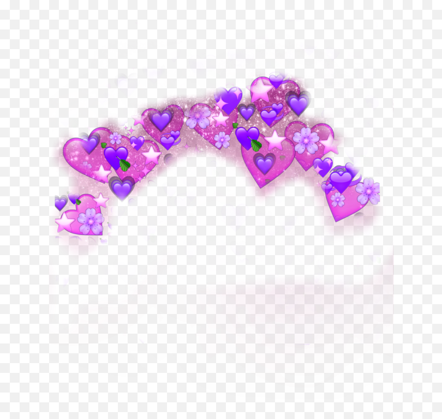 Hd Heart Emoji Pink Purple Glitter 1069745 - Png Girly,Clown Emoji Png