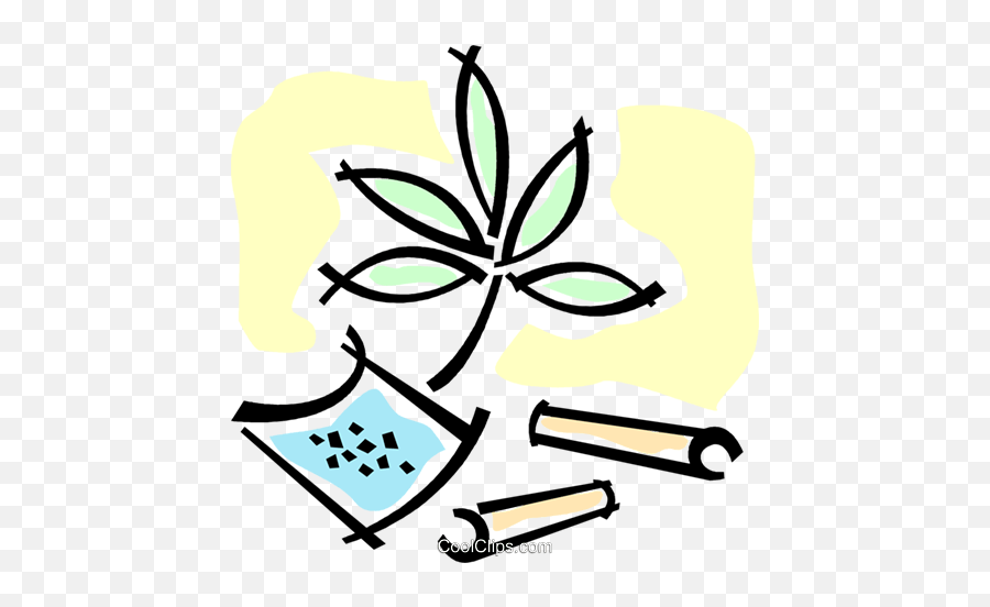 Marijuana Royalty Free Vector Clip Art Illustration - Narcotic Png Emoji,Marijuana Clipart