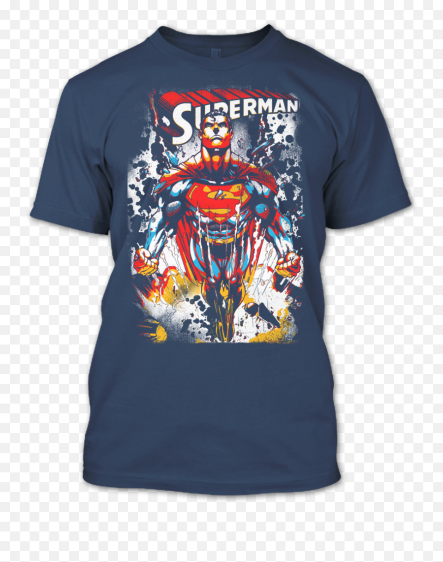 Man Of Steel Oil Rig Scene Superman T Shirt - Superman Name Emoji,Man Of Steel Logo