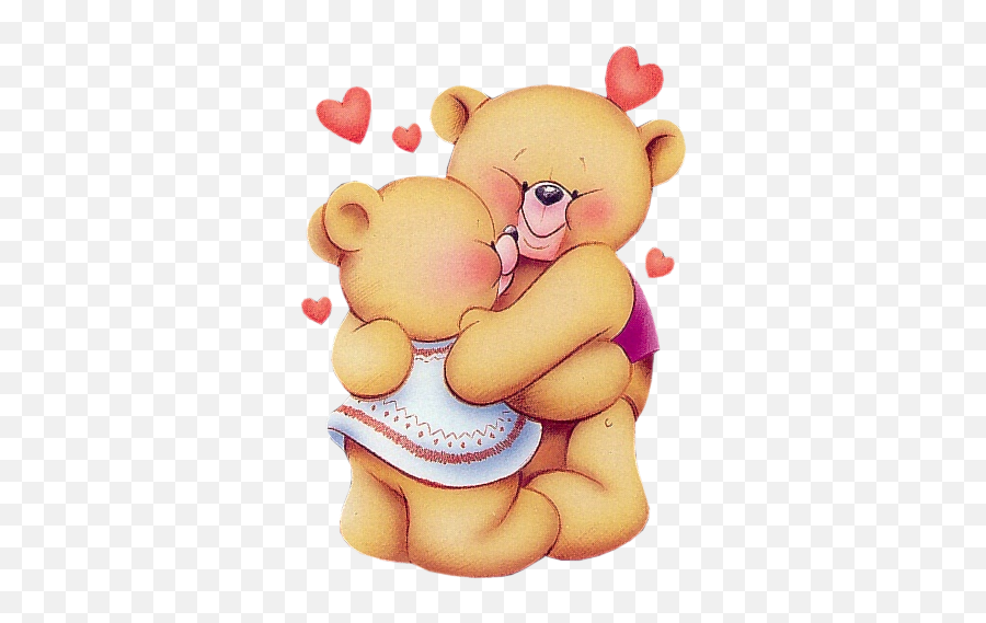 Download Valentine Teddy Bears Png Clipart Picture - Cartoon Love Teddy Bear Hug Emoji,Hugging Clipart