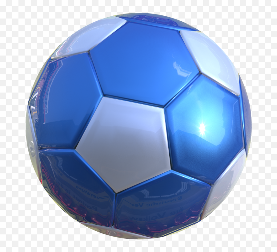 Download 3d Soccer Ball Png - Blue Soccer Ball Png Emoji,Soccer Ball Png