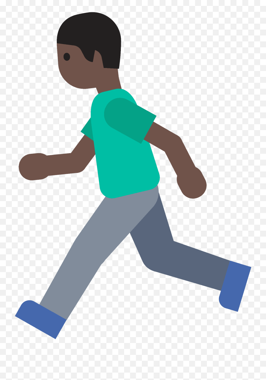 Person Running Emoji Clipart - Person Walking Out Transparant Background,Person Running Png