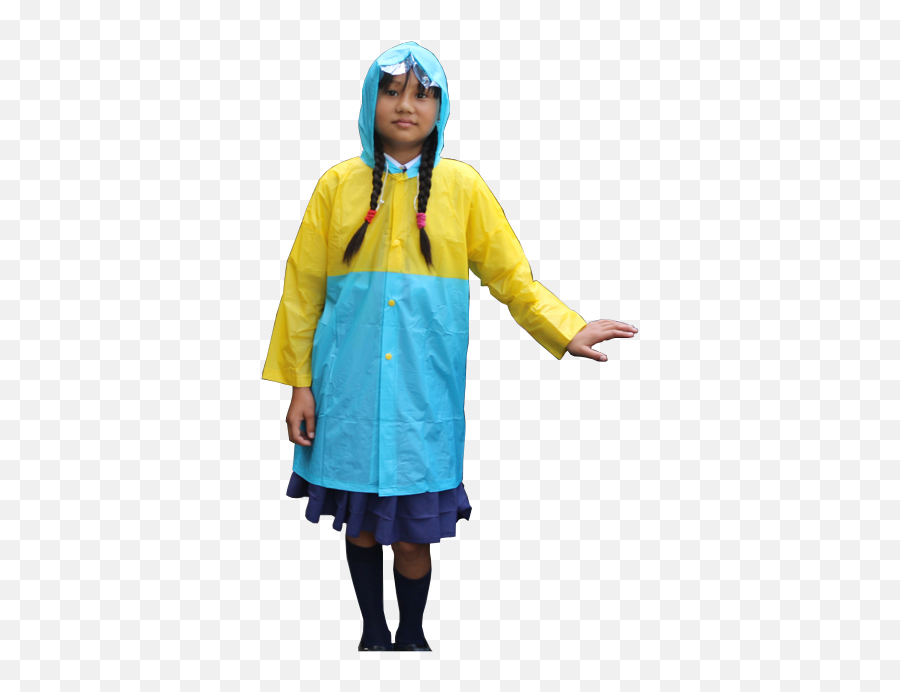 Kids In Rainwear Transparent Png Image - Raincoat Kids Png Emoji,Transparent Raincoat