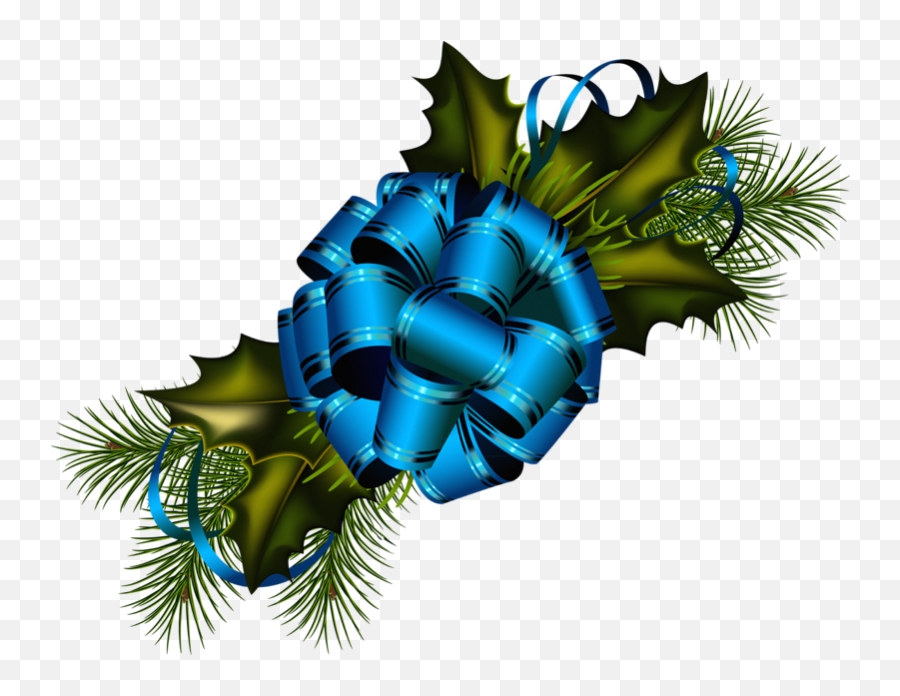 All Things Christmas Wreaths Clip Art Bows - Clip Clip Art Blue Christmas Bow Emoji,Christmas Wreath Clipart