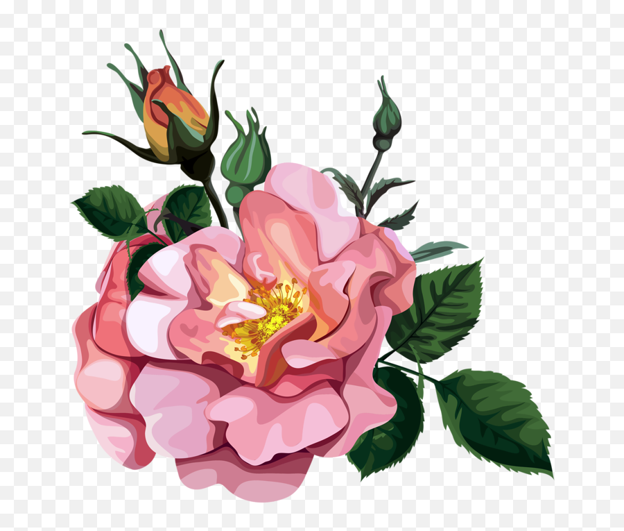 Rose Bouquet Clpart Transparent Design Patterns Studio - Çiçek Transparent Emoji,Bouquet Clipart