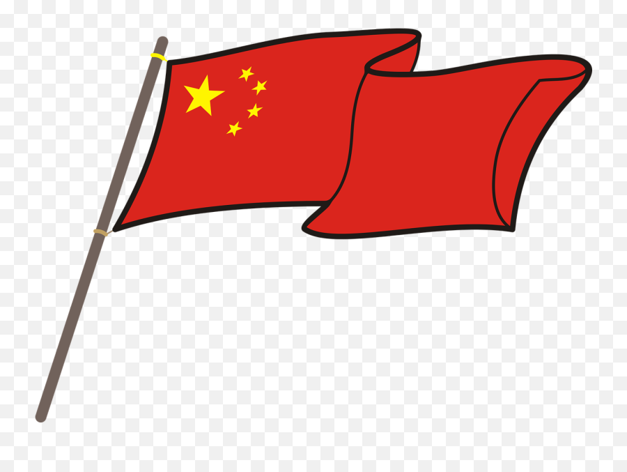 Waving China Flag Transparent Png Png Mart Emoji,Flag Transparent