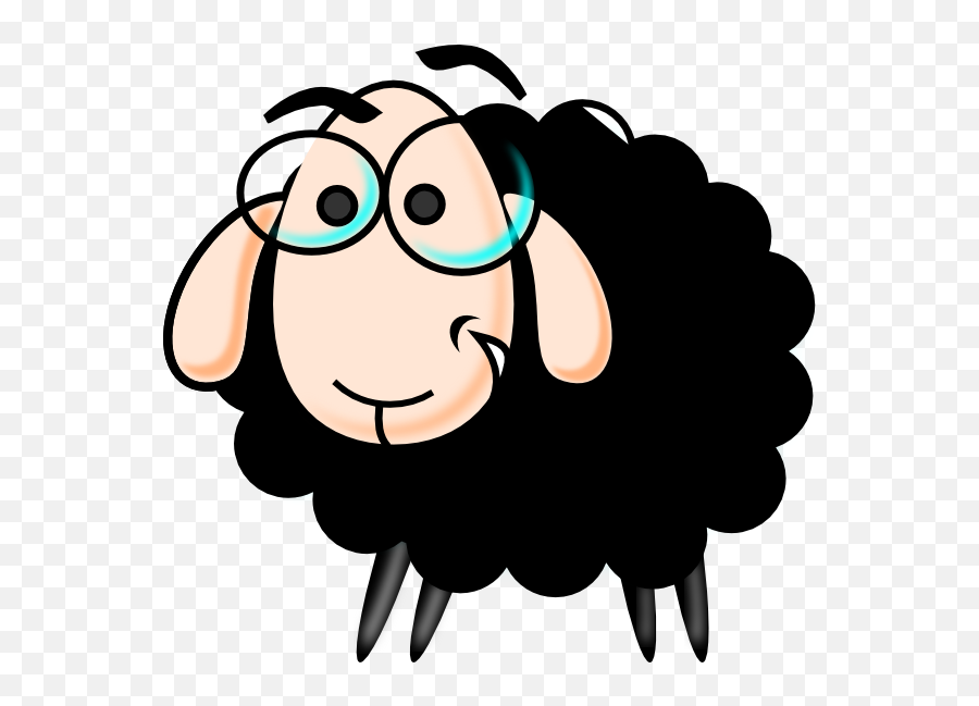 Download Hd Clipart Resolution 600568 - Funny Sheep Clipart Emoji,Black Sheep Clipart