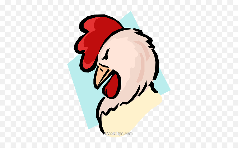 Cartoon Rooster Royalty Free Vector Clip Art Illustration - Imagenes Gallos Animados Png Emoji,Rooster Clipart