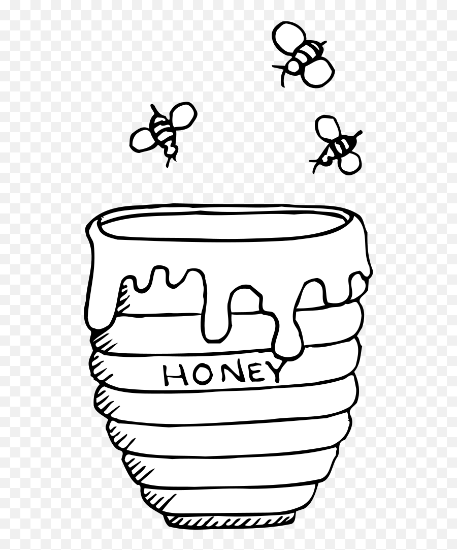 Download Bee Clip Art Movieweb - Clipart Black And White Honey Emoji,Bee Clipart Black And White
