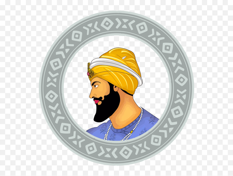 Guru Gobind Singh Jayanti Yellow Turban Logo For Guru Gobind Emoji,Guru Logo