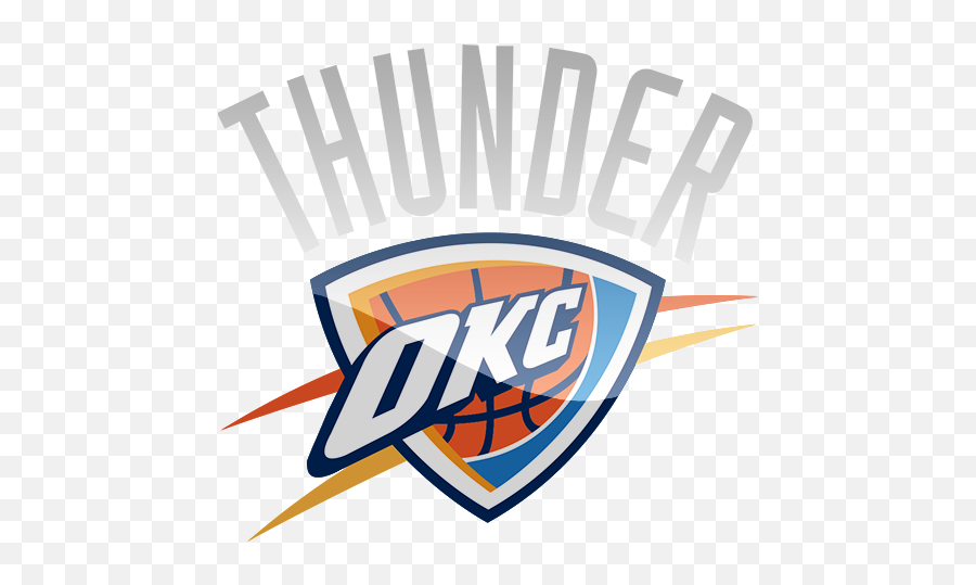Okc Thunder Logo - Thunder Oklahoma Png Logo Emoji,Okc Thunder Logo