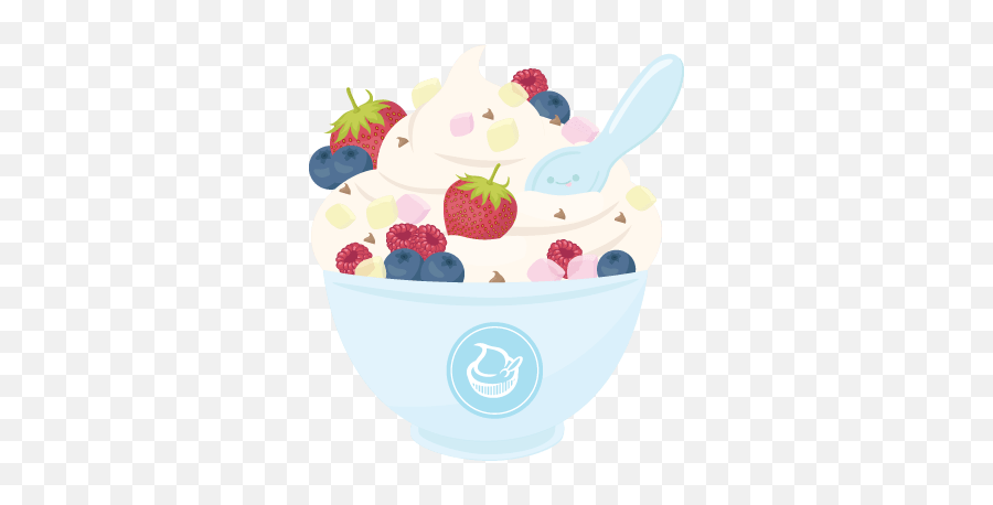 Frozen Yogurt Clipart Png - Bowl Emoji,Yogurt Clipart