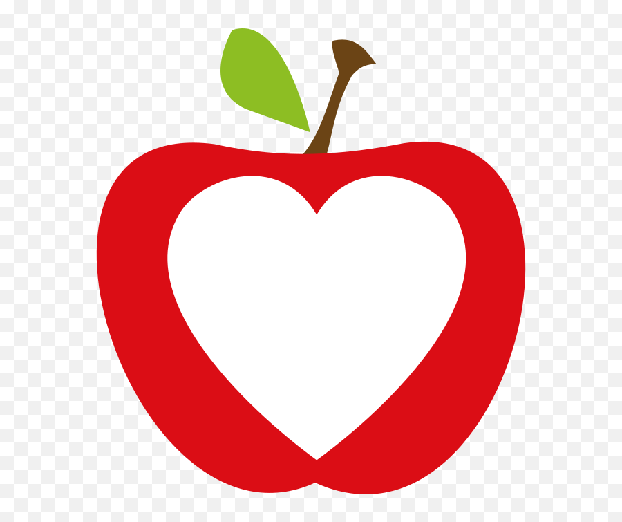 Apple With Heart Clipart Free Svg File Free Clip Art - Fresh Emoji,Free Heart Clipart