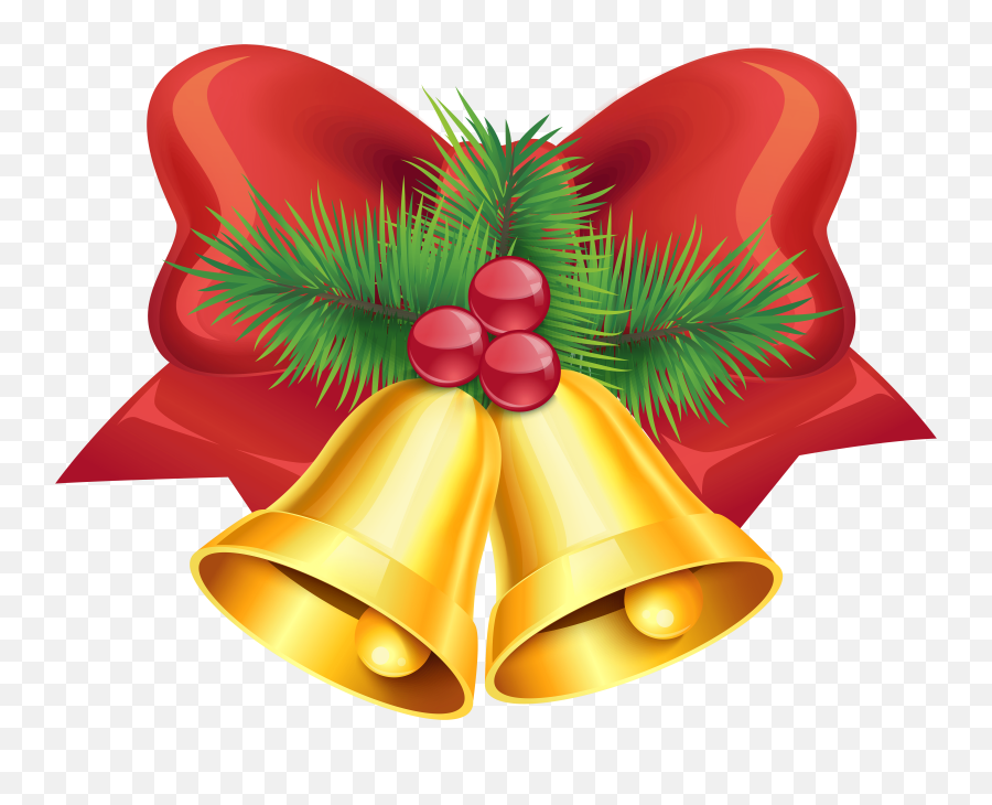 Red Christmas Bow Clipart Png - Novocomtop Emoji,Christmas Bow Clipart