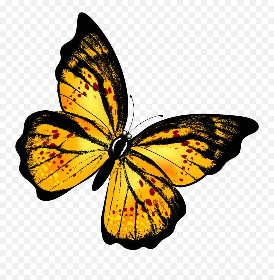 Butterfly - Yellow Butterfly Png Transparent Emoji,Butterfly Png
