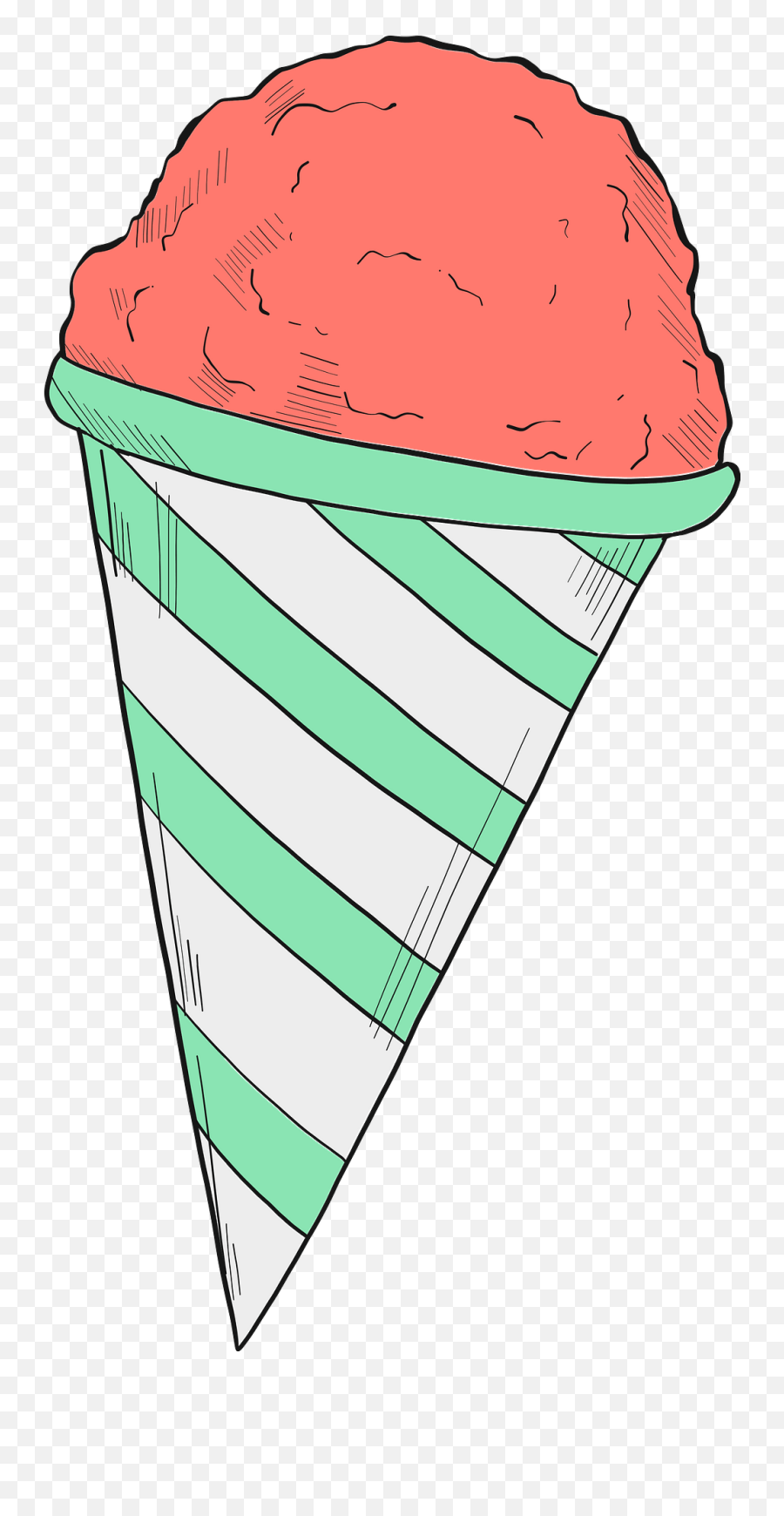 Snow Cone Clipart - Snow Cone Clipart Emoji,Cone Clipart
