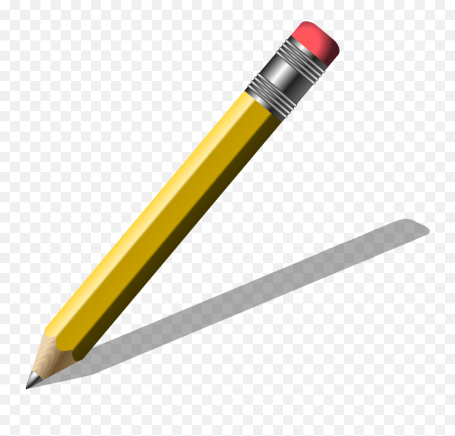 Yellow Pencil Clipart - Clip Art Royalty Free Pencil Emoji,Pencil Clipart