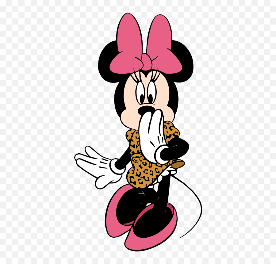 Minnie Mouse Animal Print Png Png Image - Minnie Mouse Leopard Print Emoji,Minnie Mouse Clipart
