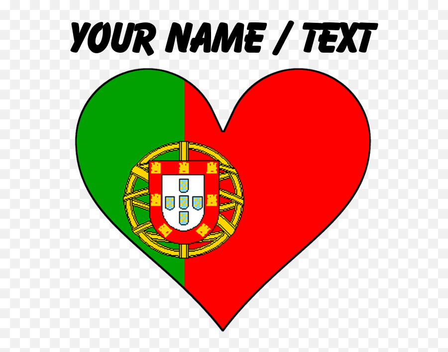Custom Portugal Flag Heart Mousepad - High Jump Silhouette Portuguese Club Of London Emoji,Heart Silhouette Png