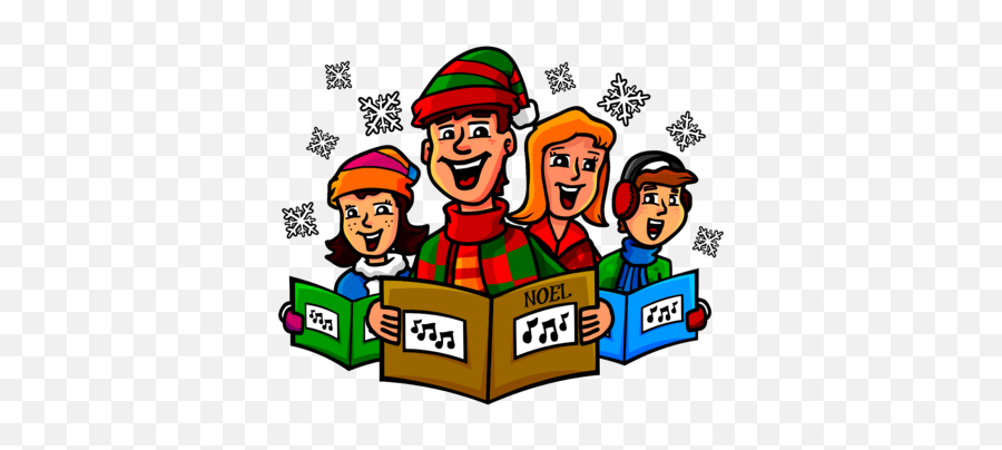 Free Christmas Carolers Clipart Emoji,Christmas Carolers Clipart