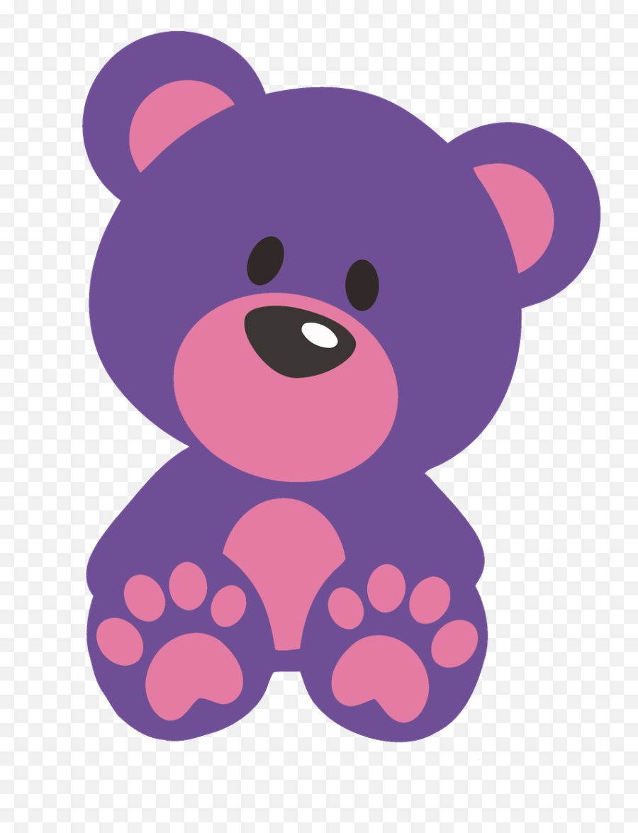 160 Cute Bear Clip Art Ideas - Purple Teddy Bear Cartoon Emoji,Teddy Bear Clipart