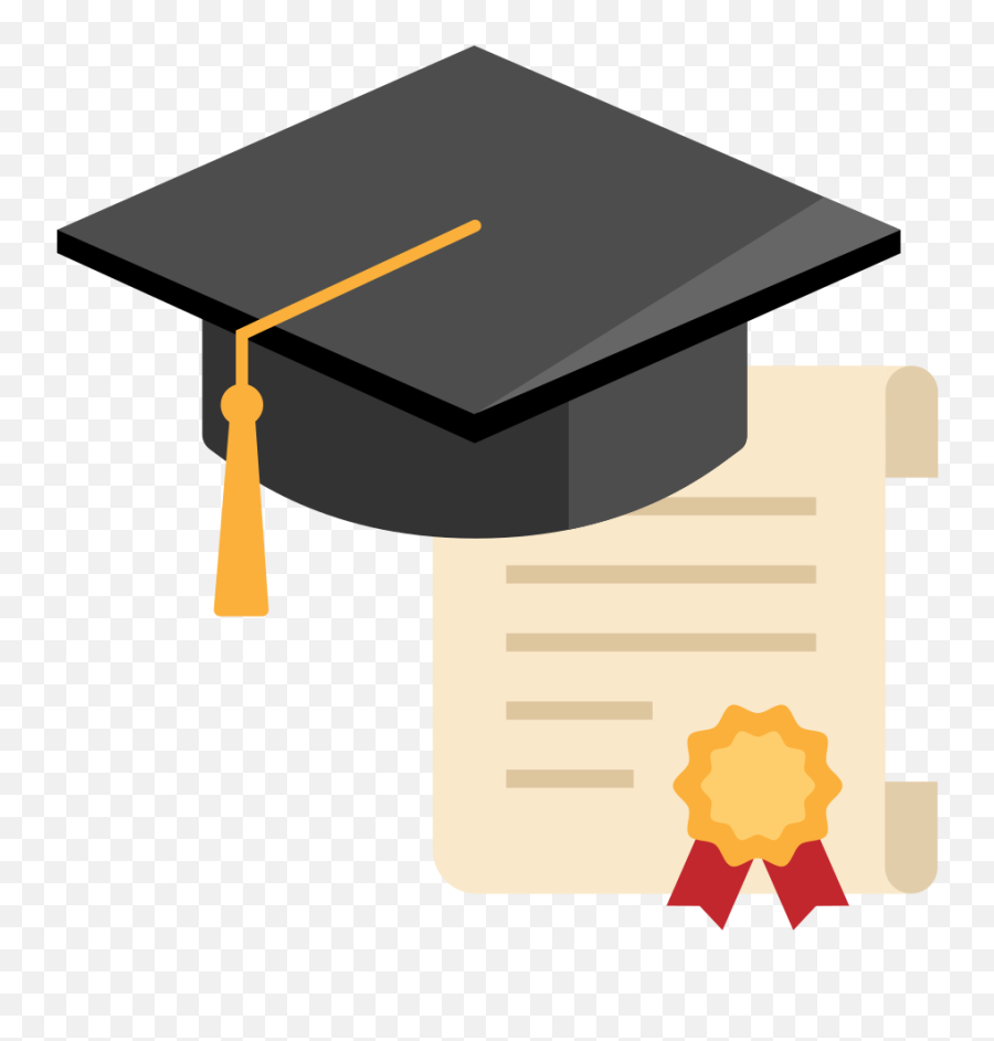 Graduation Cap Vector Png - University Certificate Icon Vector University Icon Png Emoji,Diploma Clipart