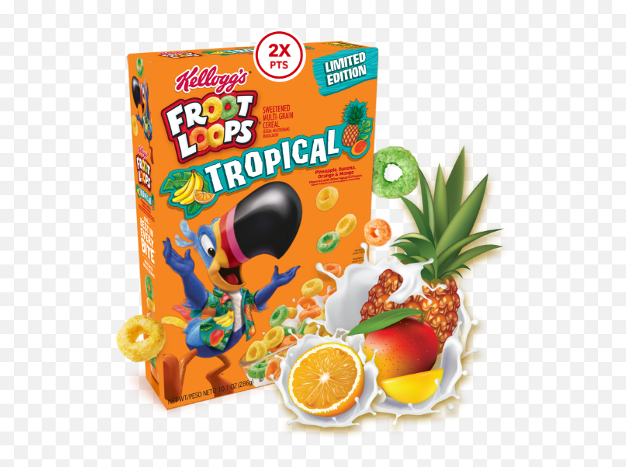 Froot Loops Tropical Fruit Cereal - Froot Loops Tropical Emoji,Fruit Loops Logo