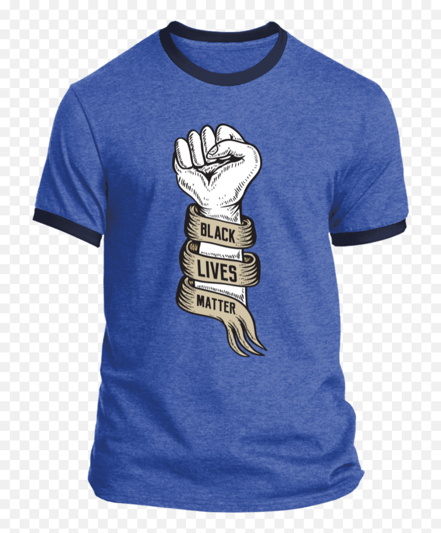 Black Lives Matter T - Shirt With Fist Hand Color Airwolf T Shirts Emoji,Black Lives Matter Fist Logo