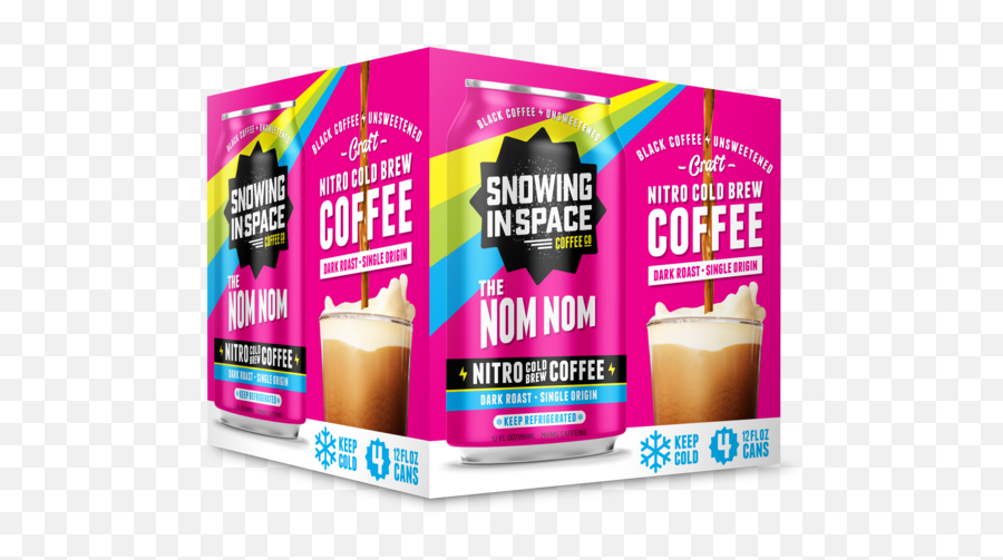 Snowing In Space Nom Nom Nitro Cold Brew Coffee - Language Emoji,Snowing Png