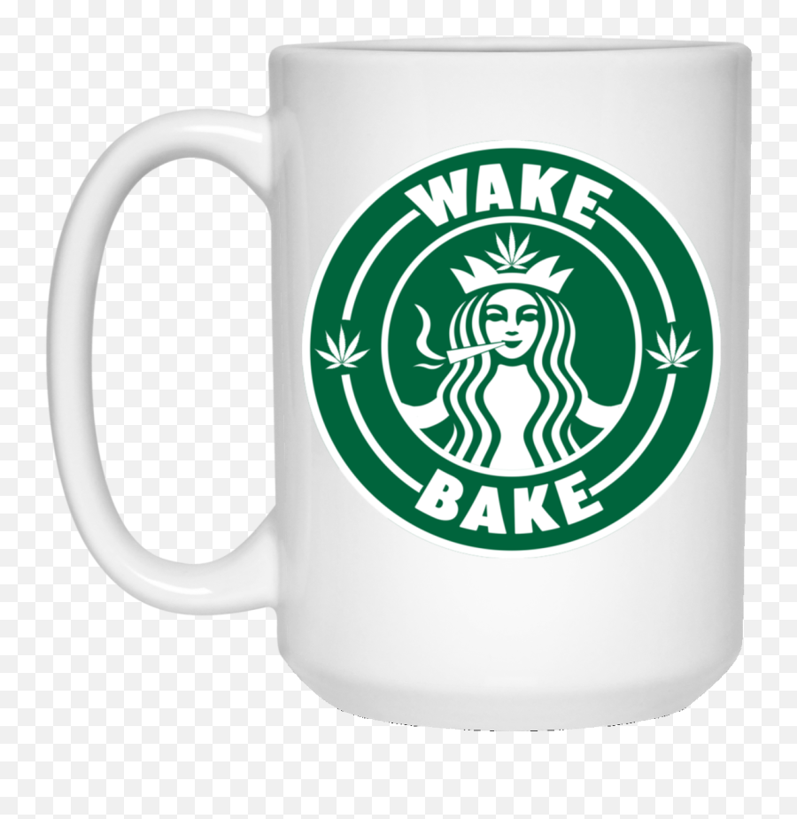 Starbuck Logo Wake Bake Mugs - Mug Emoji,Starbucks Logo