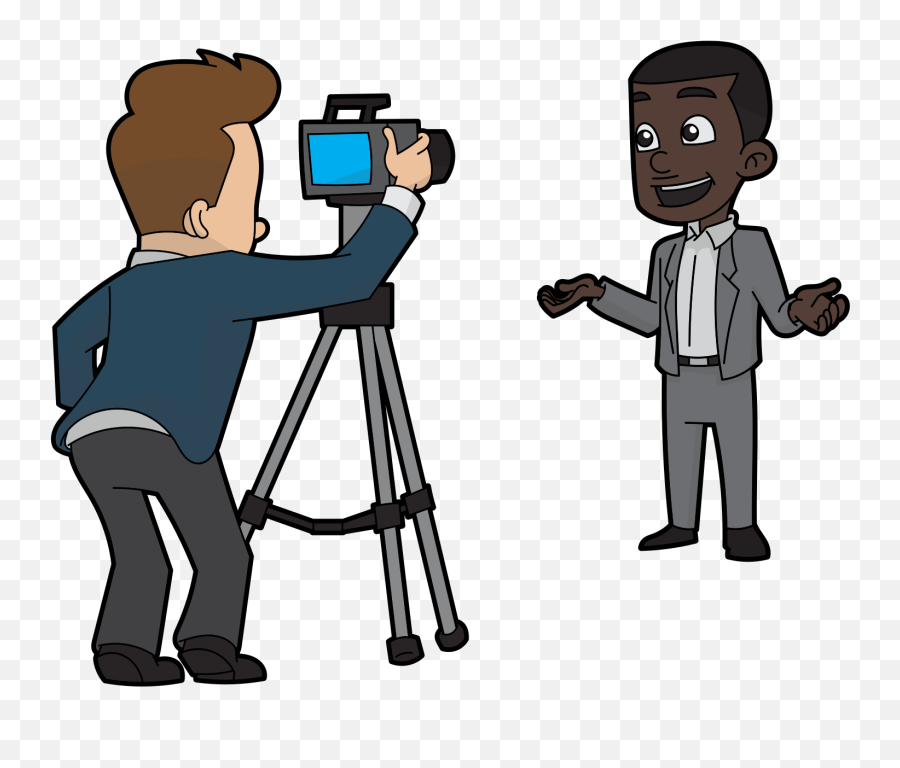 Cartoon Black Guy Being Filmed For Emoji,Black Guy Png