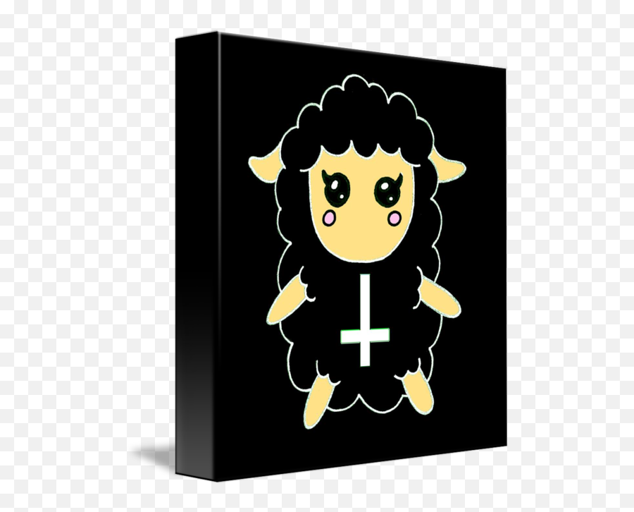 Black Sheep With St Peters Cross By Jimerea Koch Emoji,Black Sheep Clipart